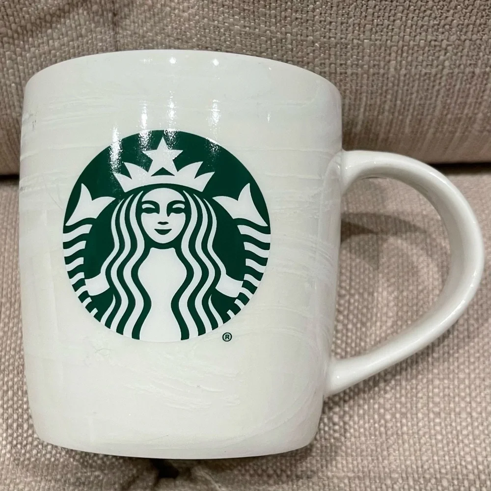 Starbucks 2020 Swirl Textured Ceramic Coffee Mug 12oz Coffee Cup w/ Mermaid Logo